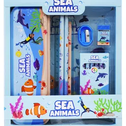 Asera Stationery Gift Pack Sea Animal Theme Birthday Return Gifts - 12 Pieces-picture-15