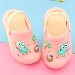 Oh! Pair Clogs with Back Strap Closure &  Applique - Pink-picture-40