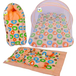 Babytoons Baby Bedding for New Born Sleeping Essential Combo (0-6 Months) Orange-picture-11