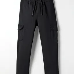 Doreme Terry Knit Full Length Track Pant With Pockets - Black-picture-12