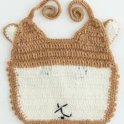 The Original Knit Sheep Design Bib - Beige image 2