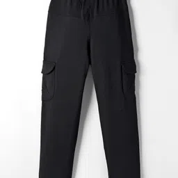 Doreme Terry Knit Full Length Track Pant With Pockets - Black image 2
