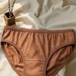 FiveFlag Women Pack Of 3 Outer Elastic Mid-Rise Printed Hipster Briefs image 3