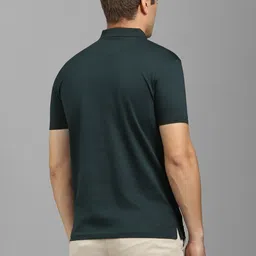 Louis Philippe Sport Men Printed Polo Collar Pockets Slim Fit T-shirt image 2