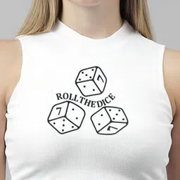 sollobell Print Cotton Tank Crop Top image 5