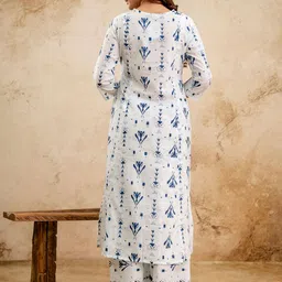 KEIYONA Printed Pure Cotton Tunic With Trousers Co-Ords image 4