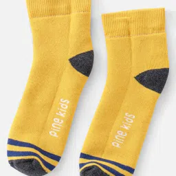 Pine Kids Cotton Ankle Length Socks With Silvadur Antimicrobial Finish Solid Colors Pack Of 3 (Color May Vary) image 4