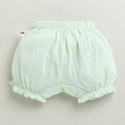 BUMZEE Cotton Bloomers with Fruits Print Pack of 3 - Light Peach & Mint Green image 5