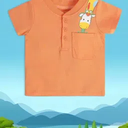 MINIKLUB Kids Orange Printed T-Shirt-picture-24