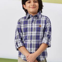 StyloBug Boys Blue Cotton Printed Shirts-picture-13