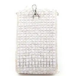 Odette White Embellished Clutch image 5