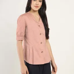 Hancock Coral Cotton Regular Fit Shirt image 4