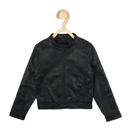 Allen Solly Junior Black Regular Fit Full Sleeves Jacket image 1