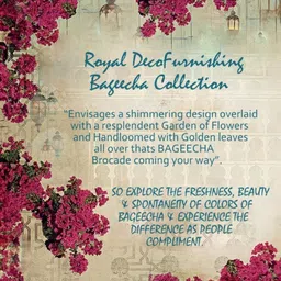 RoyalDeco Blue & Gold-Toned Set of 2 Ethnic Motifs Round Cushion Covers image 2