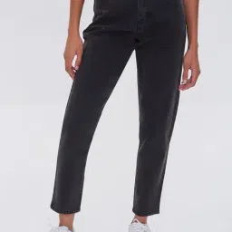 FOREVER 21 WOMEN HIGH WAIST STRAIGHT FIT ANKLE LENGTH JEANS-picture-16