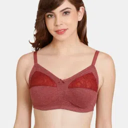 Rosaline by Zivame Purple Non-wired Non-padded Full Coverage Bra-picture-28