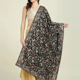 Dupatta Bazaar Black Embroidered Dupatta-picture-14