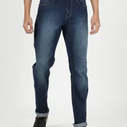 Lee Dark Blue Lightly Washed Jeans-image-65