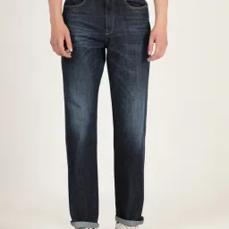 Wrangler Dark Indigo Blue Comfort Fit Low Rise Jeans-picture-11