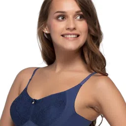 Enamor Navy Non Wired Non Padded T-Shirt Bra image 3