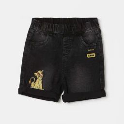 Juniors by Lifestyle Grey Cotton Embroidered Shorts-picture-31