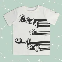 MINIKLUB Kids White & Black Printed T-Shirt-picture-40
