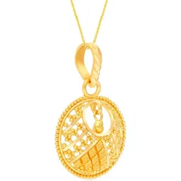 Malabar Gold and Diamonds 22k Gold Pendant without Chain for Women image 4
