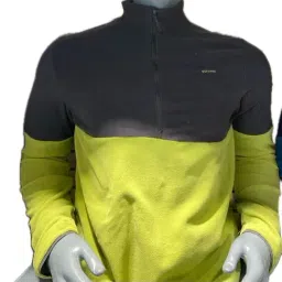 Quechua by Decathlon Olive Green Slim Fit Colour Block Sports Jackets-picture-21