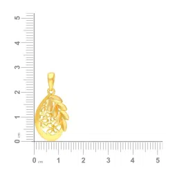 Malabar Gold and Diamonds 22k Gold Pendant without Chain for Women image 3