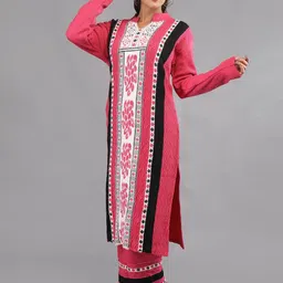 TYSORT Women Floral Regular Beads and Stones Kurta with Palazzos image 5