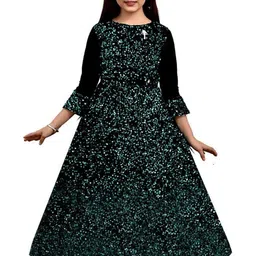 PRENA FASHION Girls Green Dresses-image-26