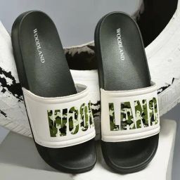 Woodland Men's Olive Slides-picture-16