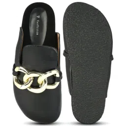 Van Heusen Women's Black Mule Shoes image 3