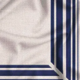 Nautica Beige & Navy Cotton 500 TC King Bedsheet with 2 Pillow Covers image 4