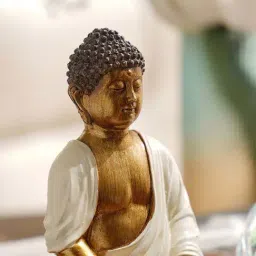 Pure Home and Living Gold, Green Polyester Showpieces & Figurines image 2