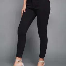 Miss Chase Black Od Skinny High Rise Clean Look Cropped Stretchable Denim Jeans-image-74