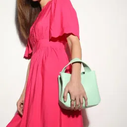 Vero Moda Pink Regular Fit A Line Dress-image-71