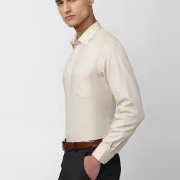Van Heusen Beige Cotton Regular Fit Printed Shirt image 3