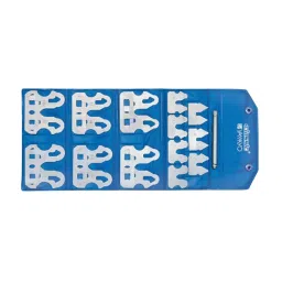 Yamayo Radius Gauge Blue & Silver 0.5-15 mm Range ±0.05 mm Accuracy, 602-26 (Set of 26 Pcs)-picture-45