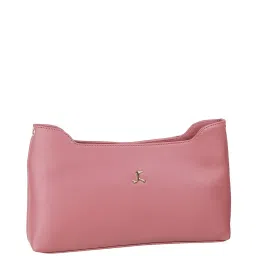 Mochi Pink Solid Medium Sling Handbag image 5