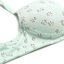 Leading Lady Green Non-Wired Non-Padded Push-Up Bra image 4