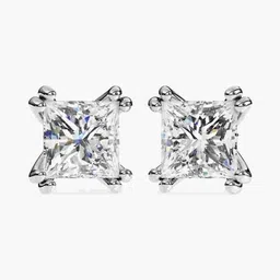 VALANOVA 14 Kt White Gold 0.50 Ct Lab Grown Diamond Studded Studs - 1.06g-picture-14