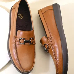 House of Pataudi Men Leather Formal Loafers-image-61