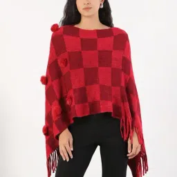 SHOWOFFFF Red Acrylic Self Poncho image 2