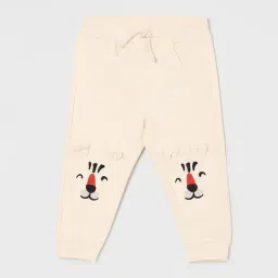 Juniors by Lifestyle Beige Printed Regular Fit Joggers-picture-25