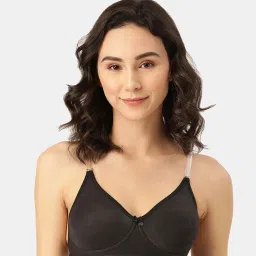 Leading Lady Black Non-Wired Padded Push-Up Bra image 1