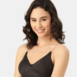 Leading Lady Black Non-Wired Padded Push-Up Bra image 3