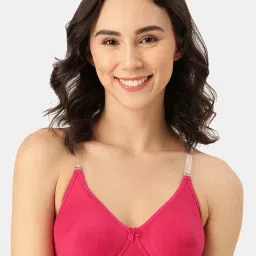 Leading Lady Pink Non-Wired Padded Push-Up Bra image 1