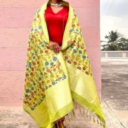 Chidiyaa Sufiyana Ishq Handwoven Banarasi Kimkhab Brocade Dupatta-picture-17