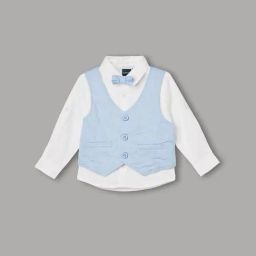 Juniors by Lifestyle White & Blue Regular Fit Shirt-picture-21